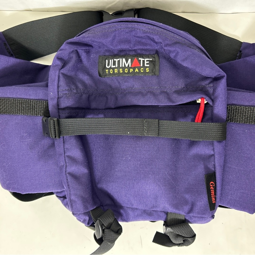 Ultimate Direction Torsopacs Purple Waist Fanny Pack Dual Bottle Hiking Bag
